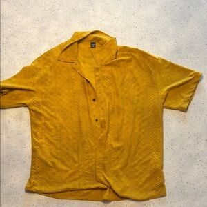 NFINITY Mustard Button Down Shirt